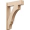 Ekena Millwork 7 1/2-in W x 28-in D x 40-in H Balboa Block Rough Cedar Woodgrain TimberThane Outlooker, Primed Tan OUTUR075X28X40BOA44RCPR - alternate 1